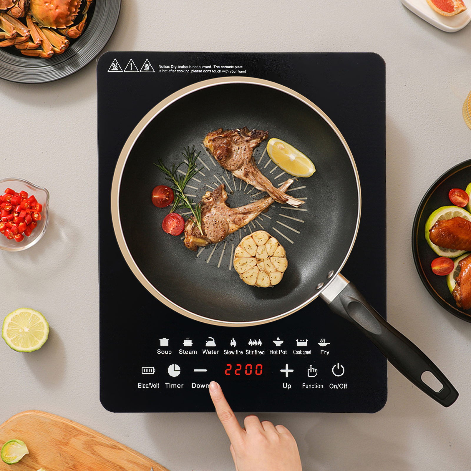 Electric Induction Cooker, Ind - Induction Cooktop Portable ulasan dan harga