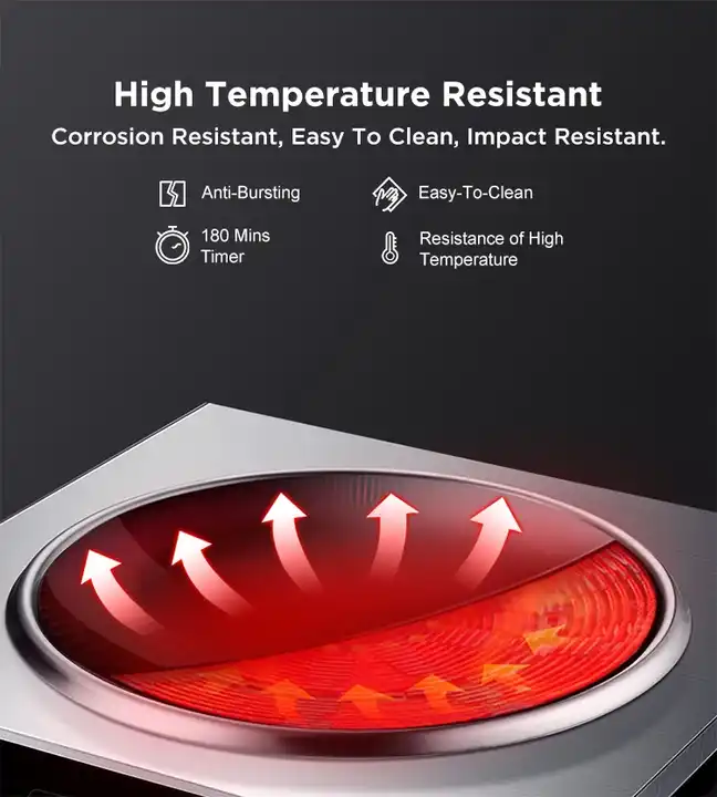 3500W Concave Flat Commercial  - Induction Cooktop Portable ulasan dan harga