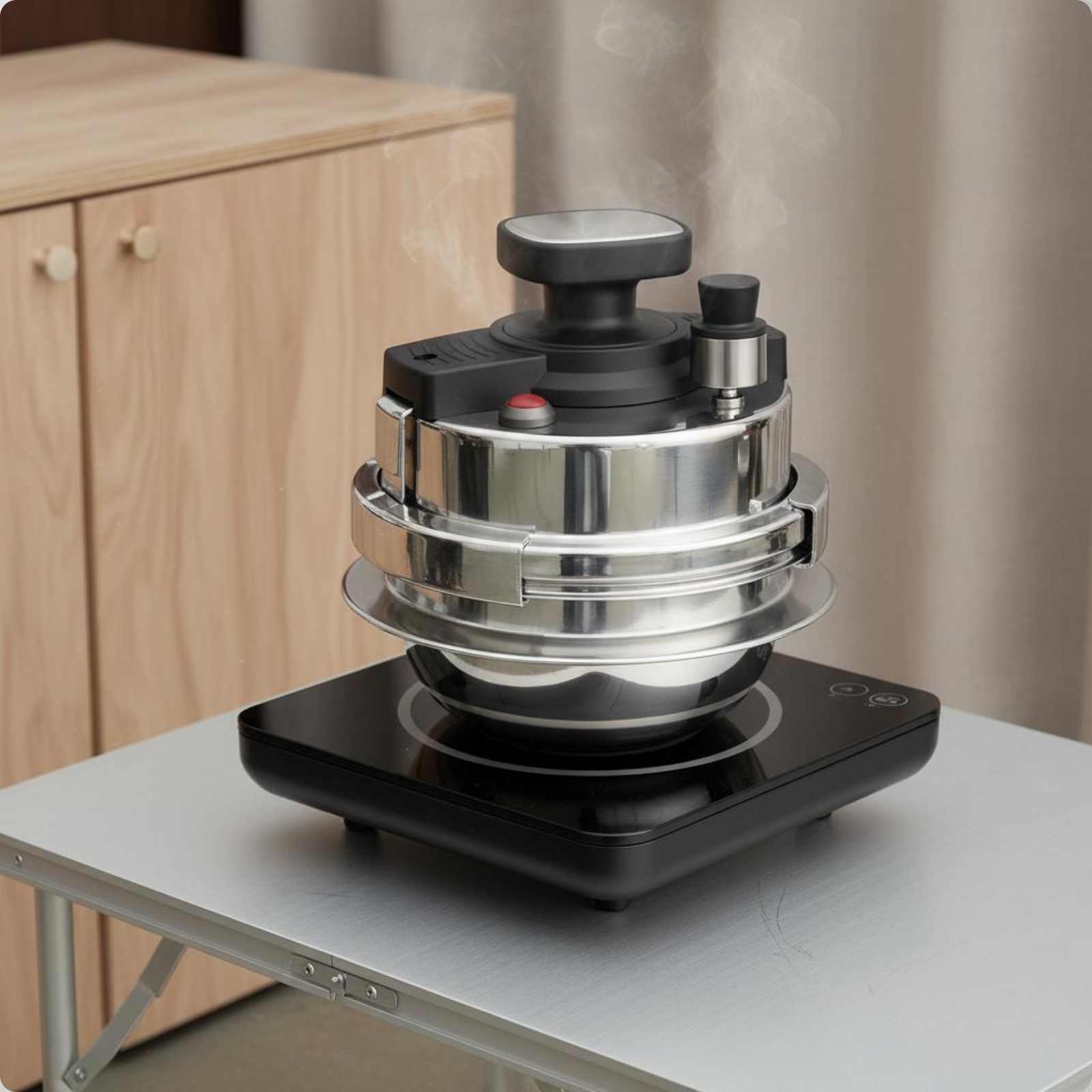 Portable Pressure Cooker Cookt - Induction Cooktop Portable ulasan dan harga