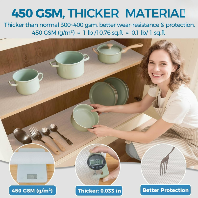 Non-Adhesive EVA Shelf Liner w - Kitchen Appliances Cabinet ulasan dan harga