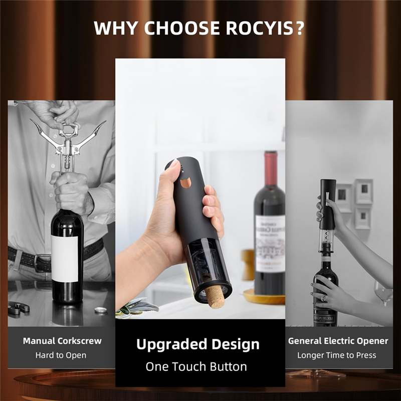 【FUXQ】Electric Cordless Wine O - Wine Opener Electric ulasan dan harga