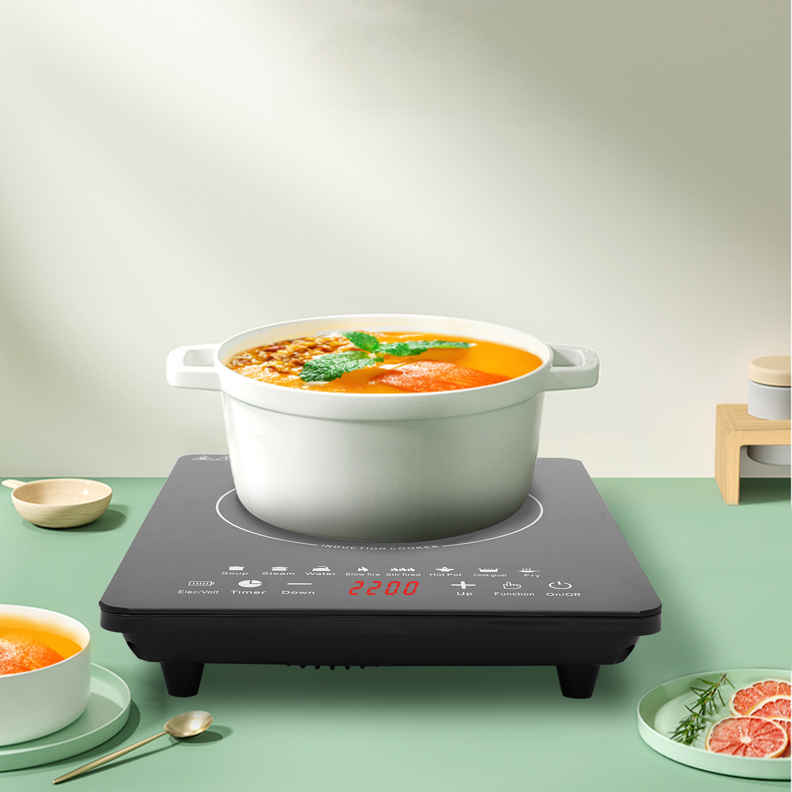 750W Smart Portable Induction  - Induction Cooktop Portable ulasan dan harga