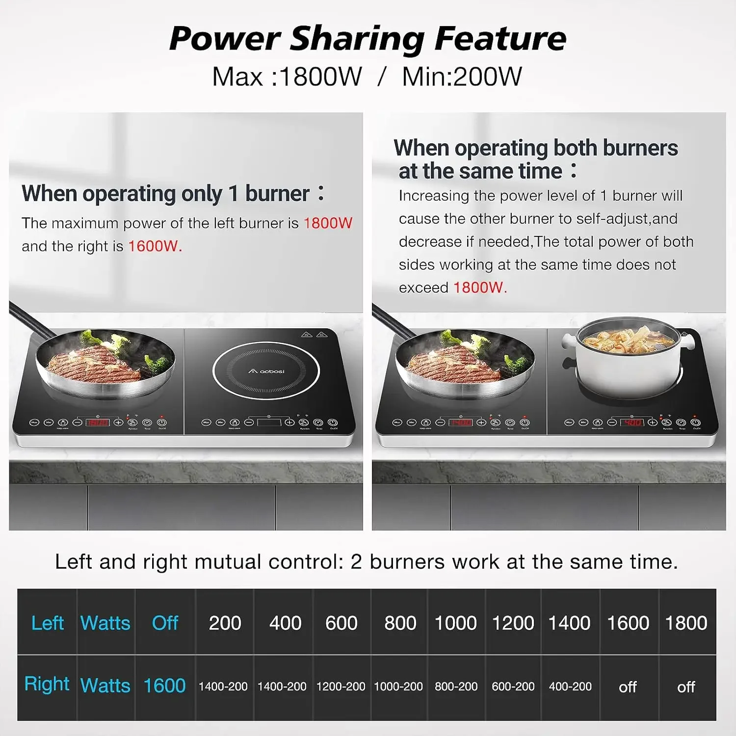 Aobosi Double Induction Cookto - Induction Cooktop Portable ulasan dan harga