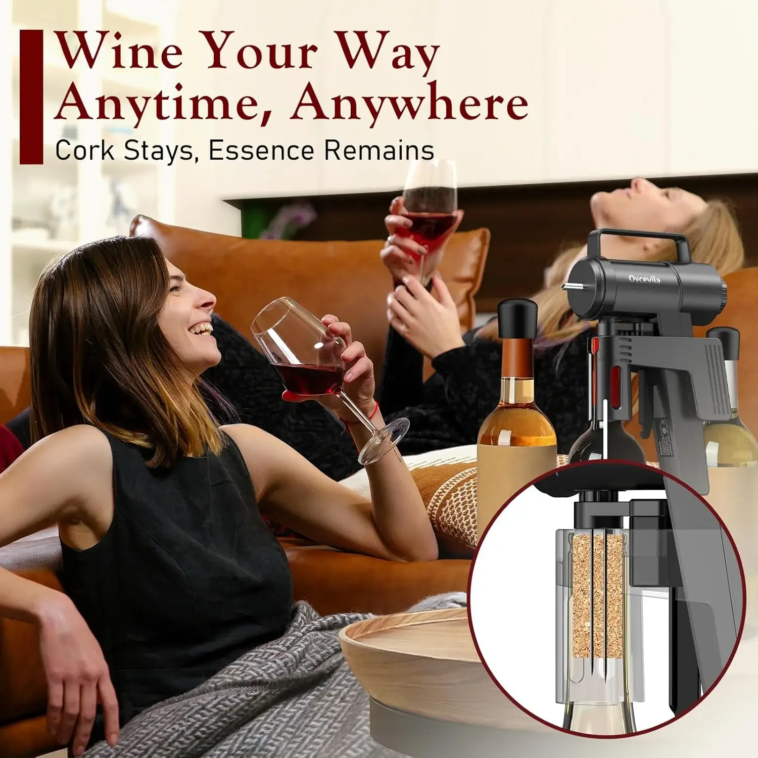 Wine Preservation System Elect - Wine Opener Electric ulasan dan harga