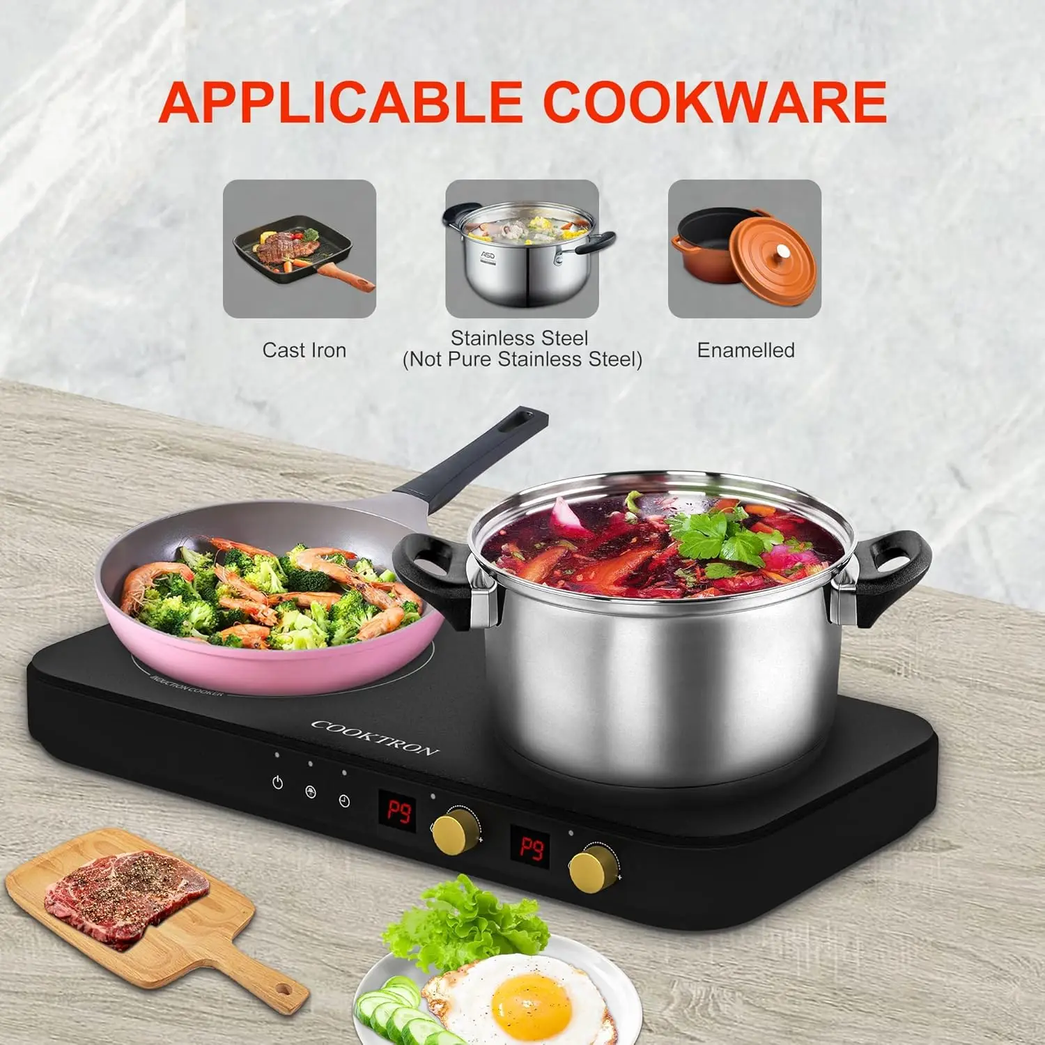 Portable Induction Cooktop 2 B - Induction Cooktop Portable ulasan dan harga